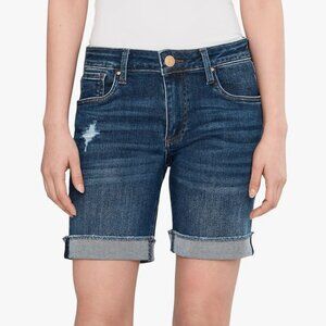 Kut From The Kloth Katherine Boyfriend Shorts Size 6 Women's Medium Blue